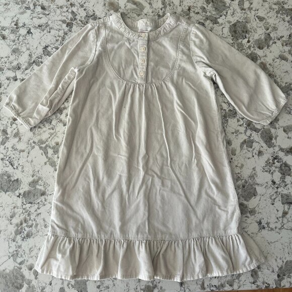 ecru corduroy dress sz 5T - Picture 1 of 6